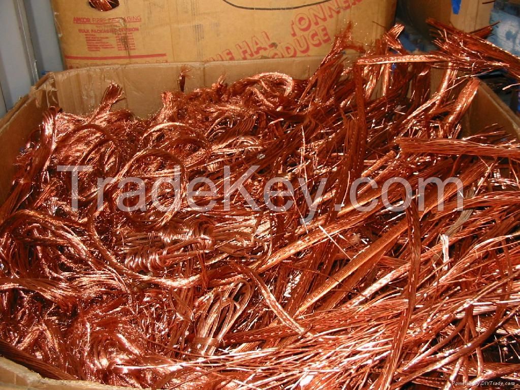Pure copper scraps and materials for sale