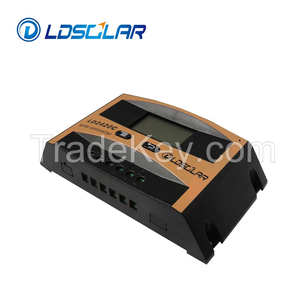 10A 12V/24V PWM solar charge controller with LCD