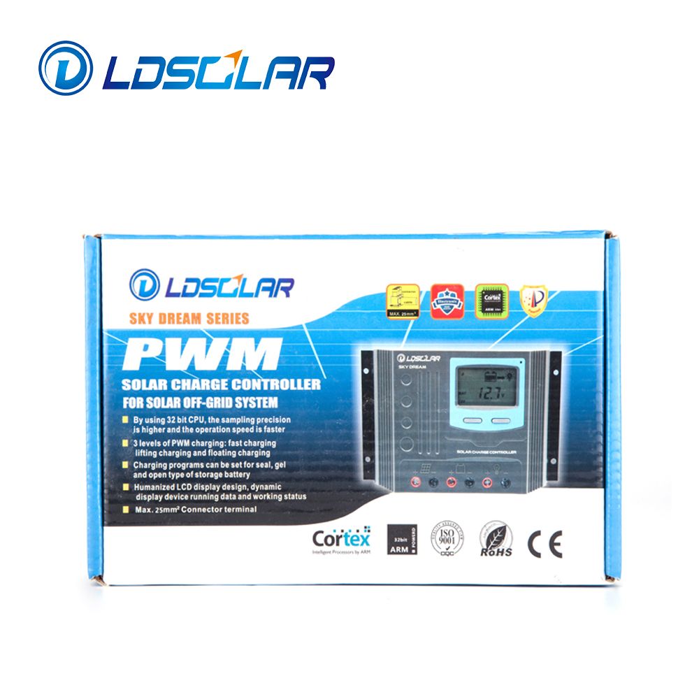 New design 50A PWM Solar Charge Controller with LCD display