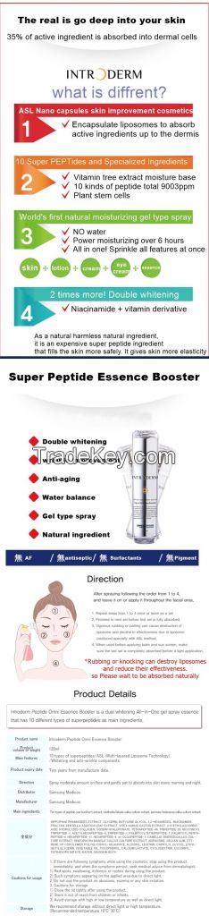 [introderm] all in one essence booster/ essence/PEPTIDE/wrikle care/power moisturizing/lotion