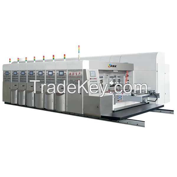 Full computer whole adsorption type high speed printer slotter die-cutter