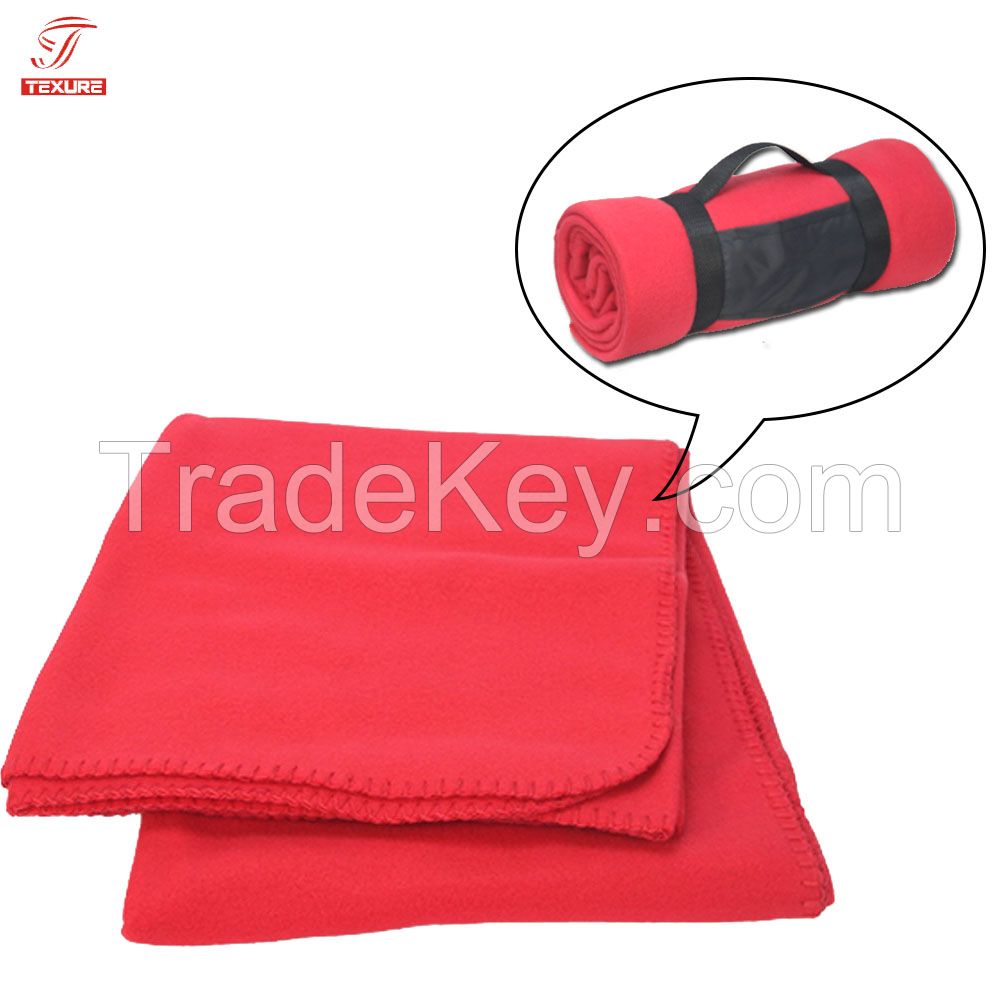 Promotional Soft and Comfortable Anti-pilling Knitting Polar Fleece Blanket with Your Logo