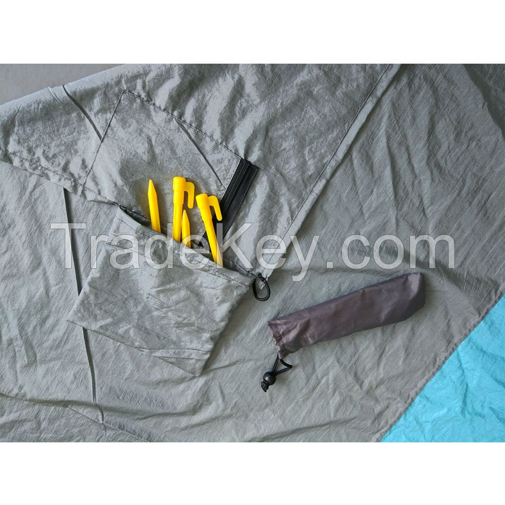 Lightweight Compact Sand Proof Parachute Nylon Beach Blanket Mat