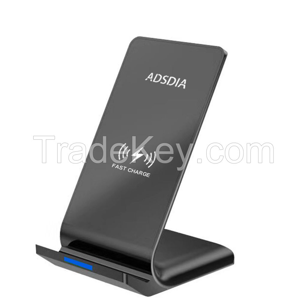 Qi standard fast Charging wireless charger stand for Samsung Galaxy/ iPhone