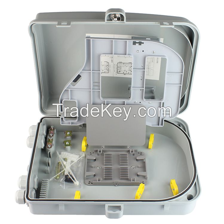 Indoor 16-core fiber optic distribution box for FTTH use