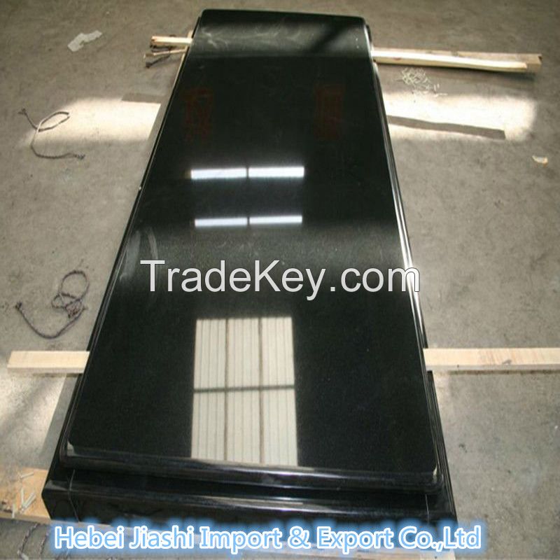 Shanxi Black Granite Slabs Used for Constructions and Decorations