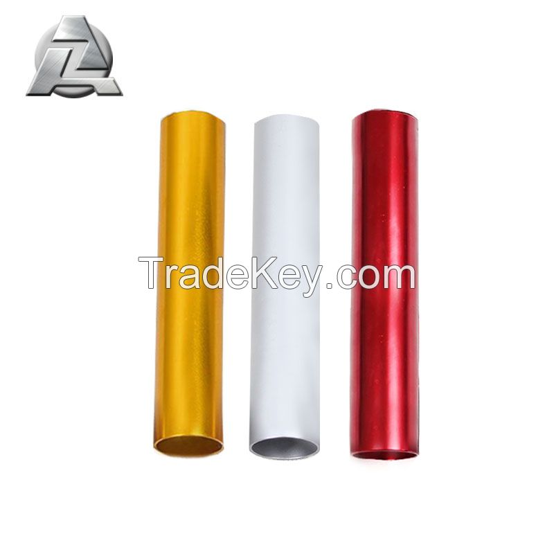 colorful 6063 t5 aluminum extruded pipe profile