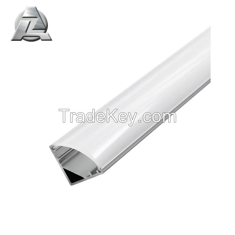silver aluminum extrusion led profile with cover
