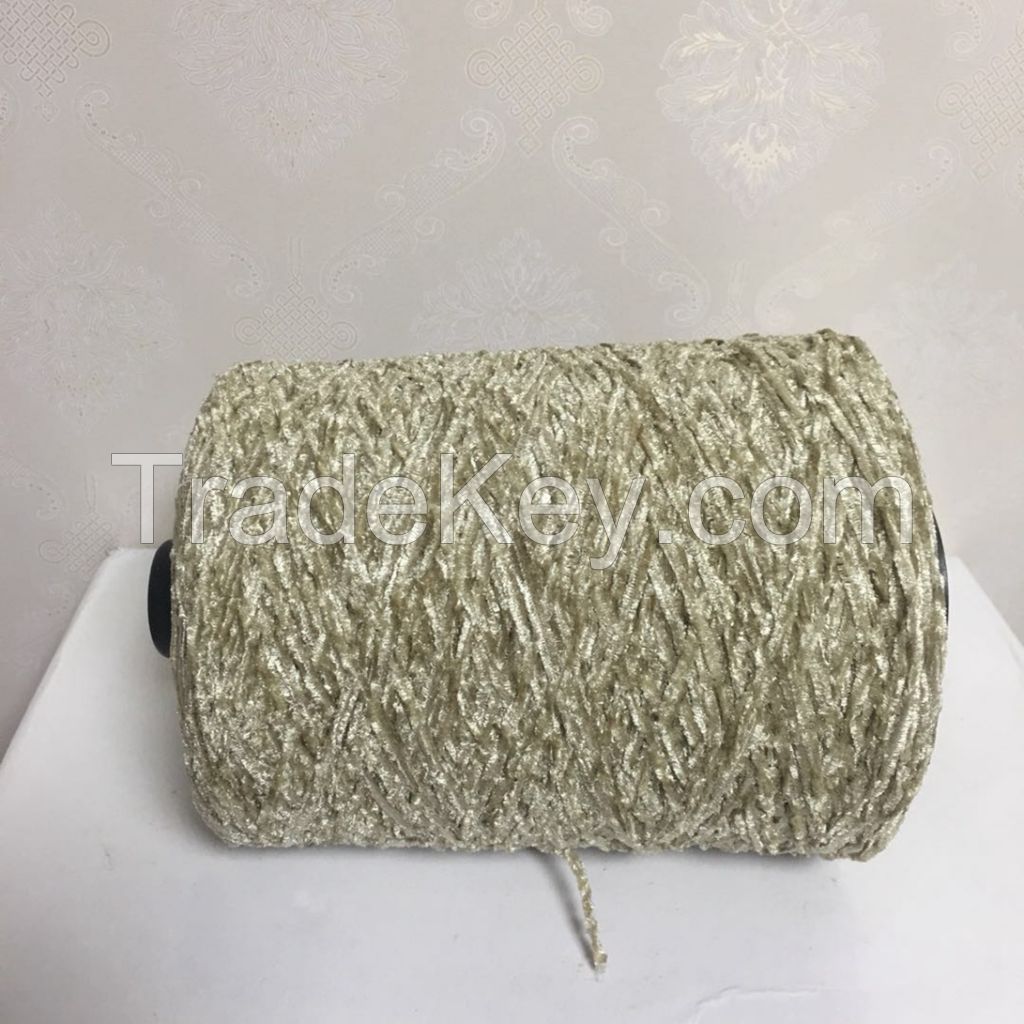 Factory High quality chenille yarn RAW White and Dyed