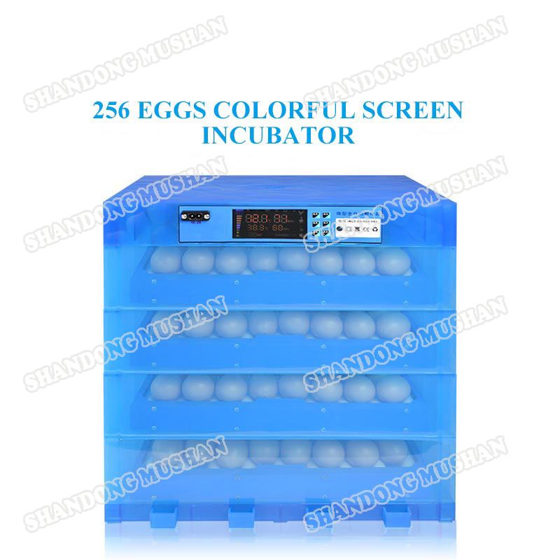 256 eggs variable capacity colorful screen automatic incubator