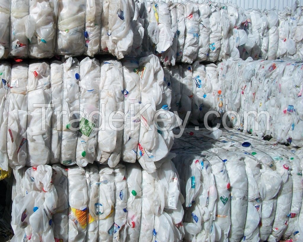 HDPE Milk Bottles in bales