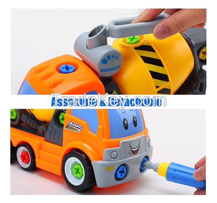 Take a part vehicle DIY cartoon truck assemble toy