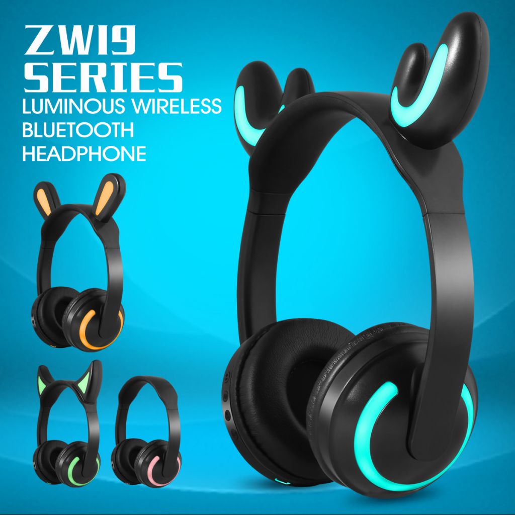 Luminous ear cat Bluetooth headphone