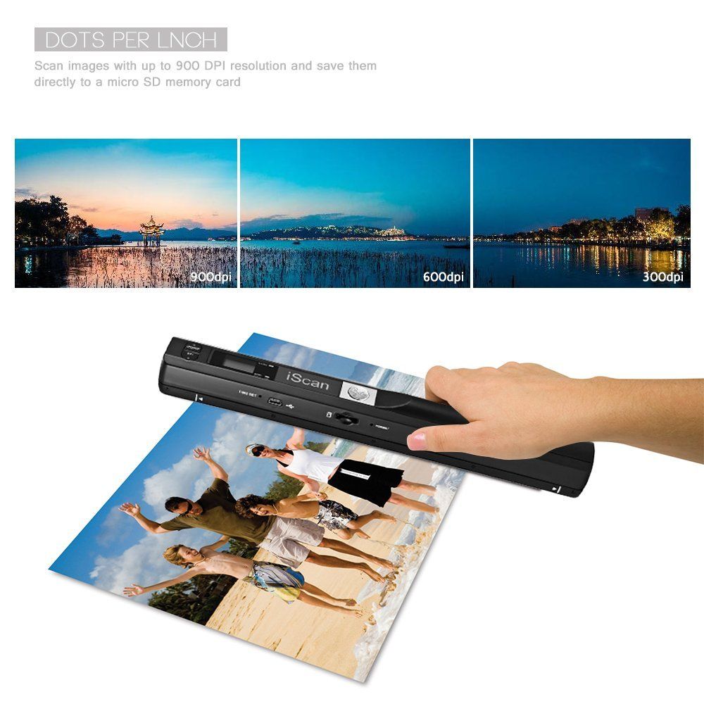 Handy Scanner with LED Display for image photos document