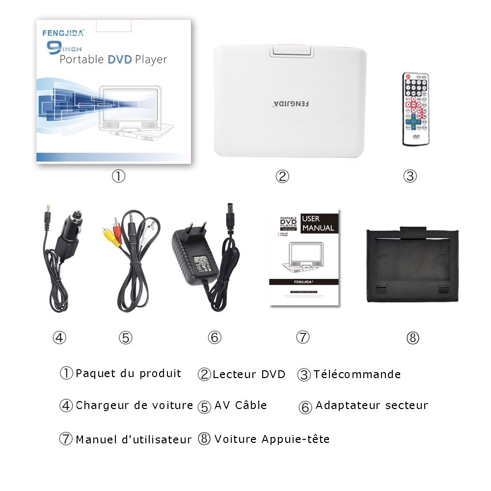 9 Inch DVD Player, portable dvd player in car everywhere