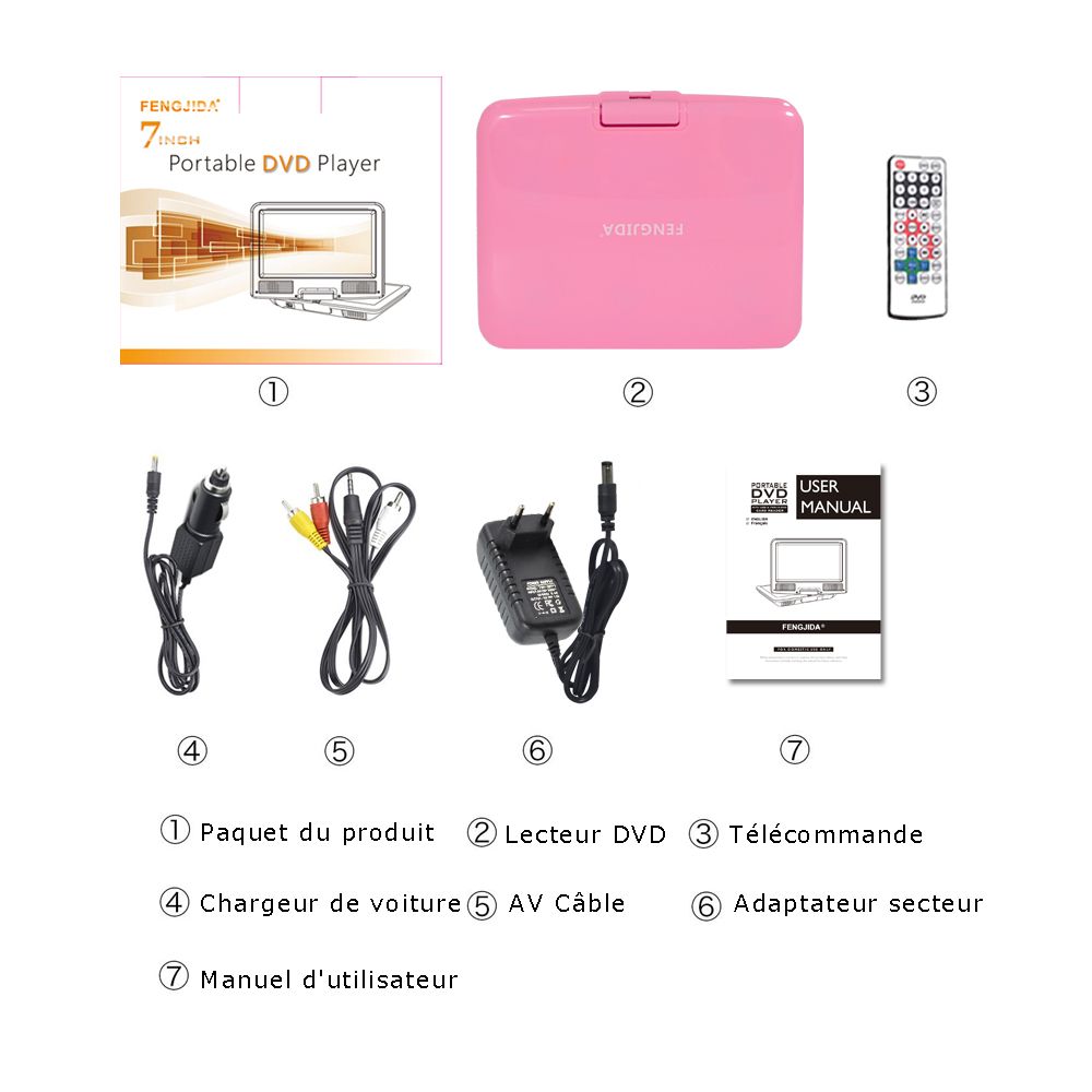 7 Inch DVD Player, bush portable dvd player