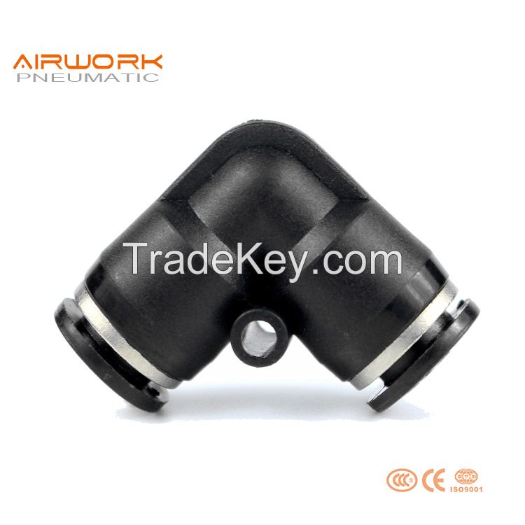 PV Pneumatic Plastic L Type 90 Degree Elbow Push In Quick Fitting Easy Fit Connectors