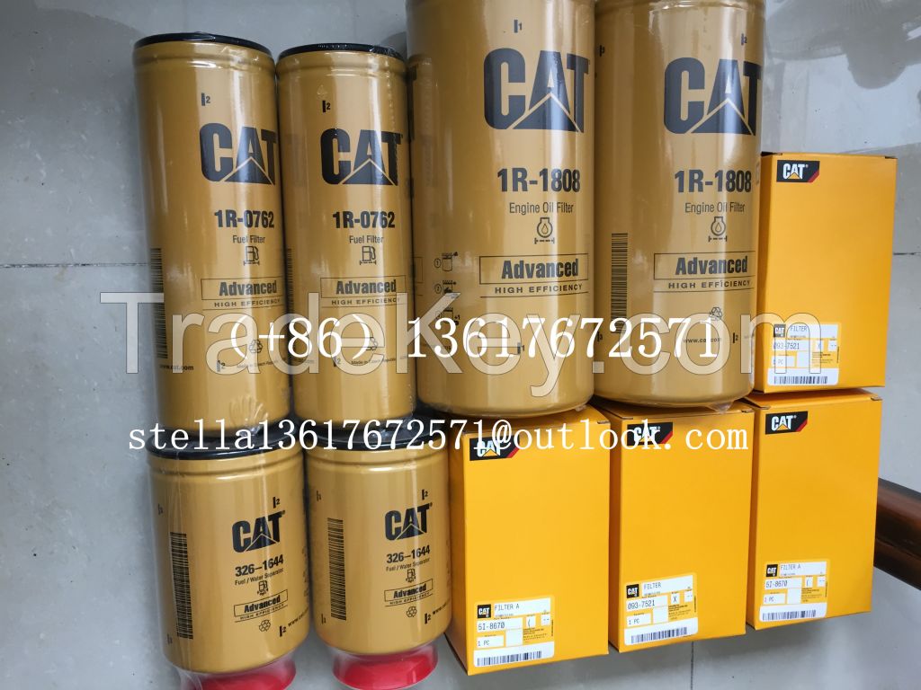 Caterpillar parts CAT spare parts Oil Filter 1R-1808/CAT Fuel Filter 1R-0762 CAT engine parts