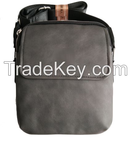 New style fashion men PU leather shoulder messenger bag