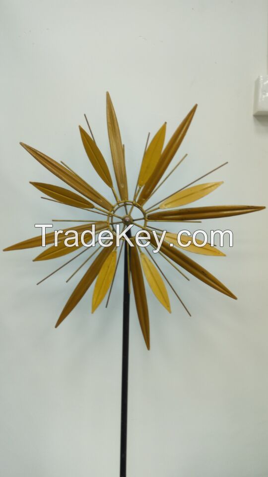 Metal Double Pinwheel Windspinner