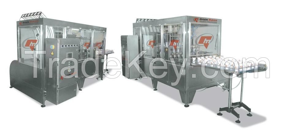 FM 675L LINEAR 6-LINE BUTTERMILK FILLING AND SEALING MACHINE