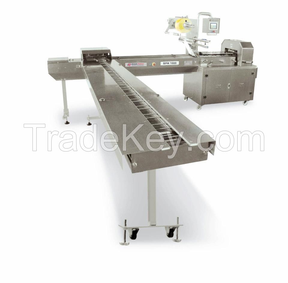BPM 1000 BISCUIT PACKAGING MACHINE WITH SIDE FEEDING SYSTEM