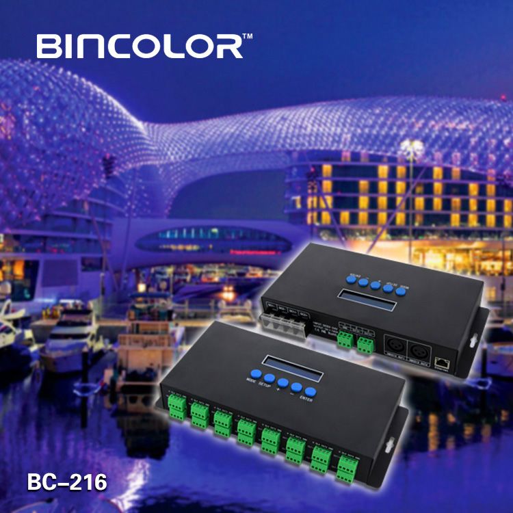 Bincolor Ethernet-SPI/DMX Pixel Light Controller