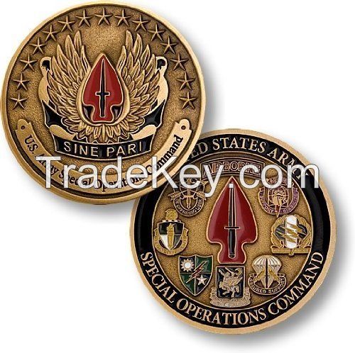 promotional personalized fashion custom 3D collectible metal souvenir coin