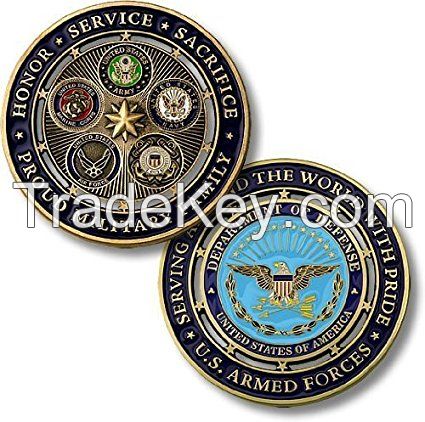 promotional personalized fashion custom 3D collectible metal souvenir coin