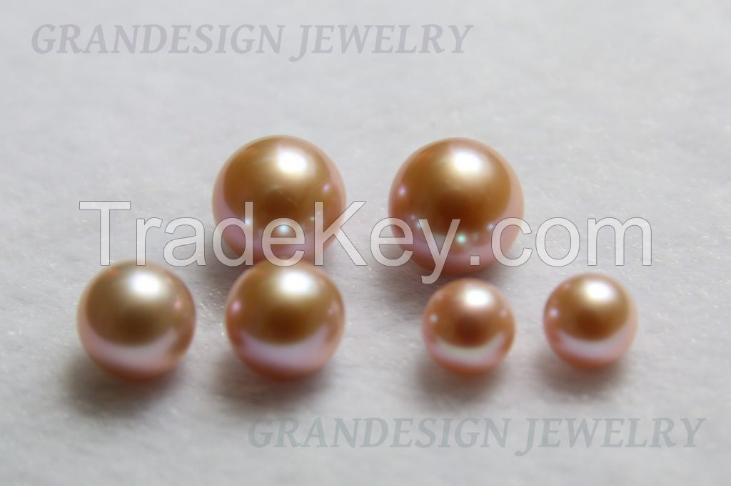 Half-Drilled Freshwater Pearls - Round -01