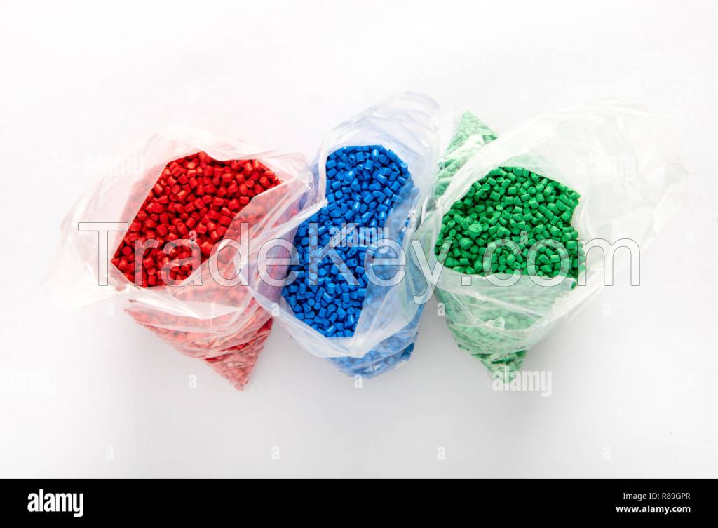 Multi color PurePP Recycled Resin Pellets - Premium Quality Polypropylene.