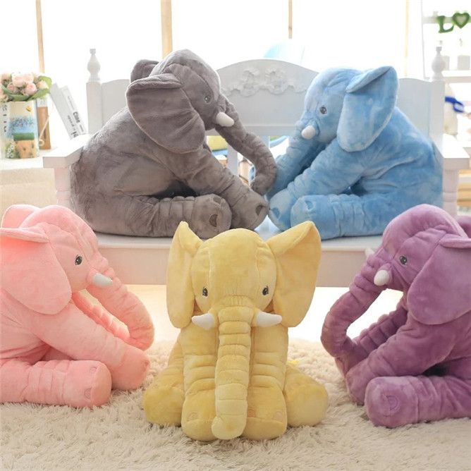 Cartoon 65cm Large Plush Elephant Toy Kids Stuffed Pillow