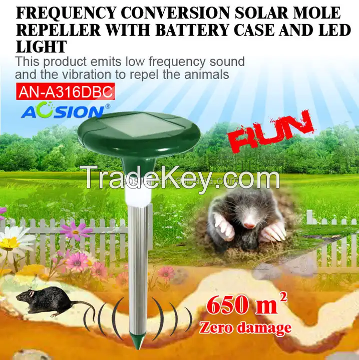 Hot Sale Sonic Repellent Solar Mouse Repeller, Squirrels Snake Repellent For Home Garden Use AN--A316