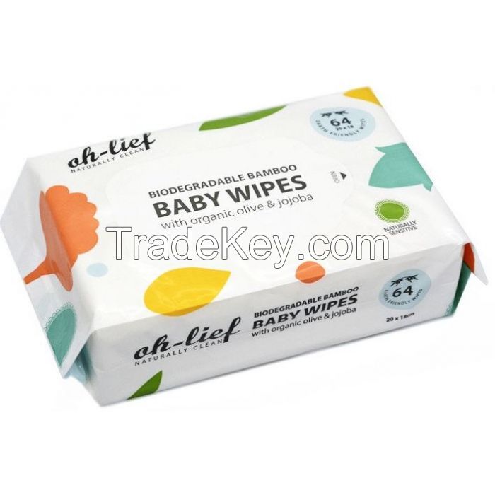 Oh lief - Baby Wipes Biodegradable Bamboo 64s