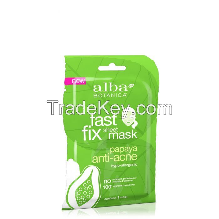 Alba Fast Fix Sheet Mask Papaya Anti-acne Each