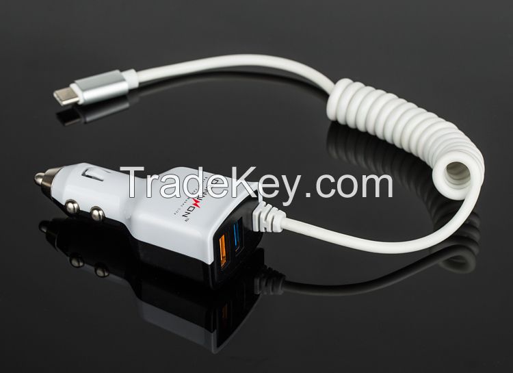 New Type-C Car Charger for Mobile Phone shenzhen in car charger