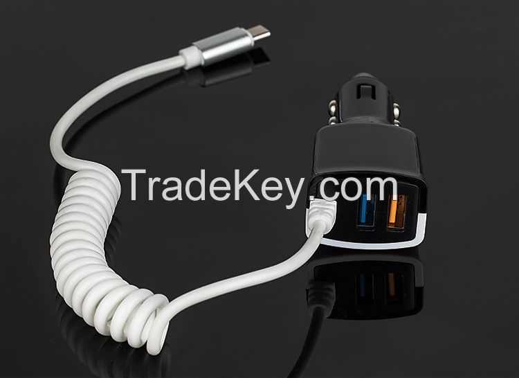 Type-C Car Charger USB C in Car Charger new style mobile phone charger 