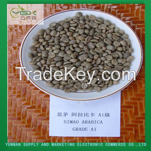 Yunnan Arabic Green Coffee Bean Grade A1