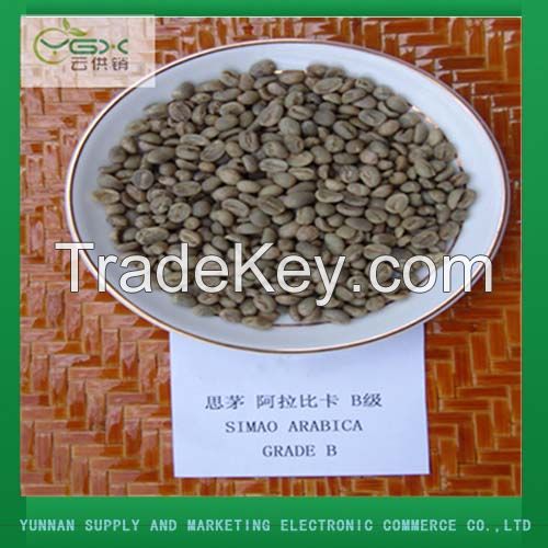 Yunnan Arabic Green Coffee Bean Grade B