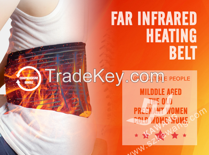 Health Care Far Infrared Heating Belt Electric Battery Heated Waist Belt