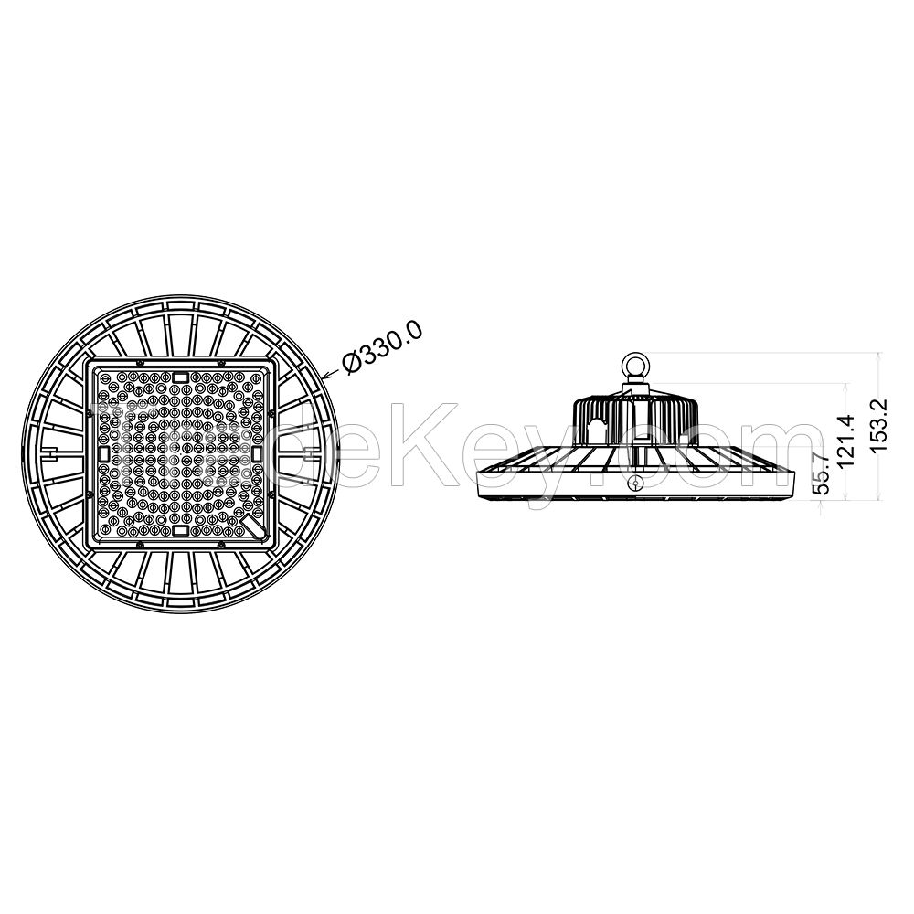 Led High Bay Housing Mlt-hbh-bs-ii