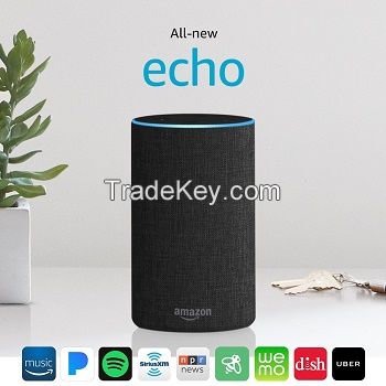 100% Original Amazon Echo (2nd Generation) with improved sound powered by Dolby and a new design available in stock