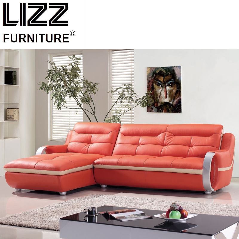 Living Room Leather Sectional Sofa Factory From China