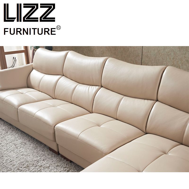 Living Room Furniture Modern Italian Leather Sofa