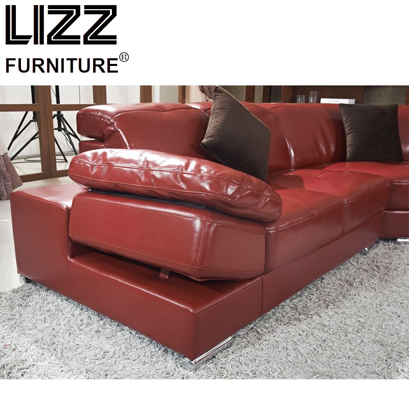 U Shape Living Room Leather Sofa