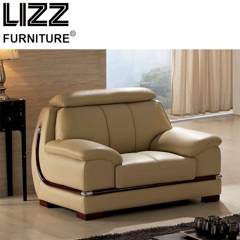 Modern L-Shape Leather Sectional Sofa