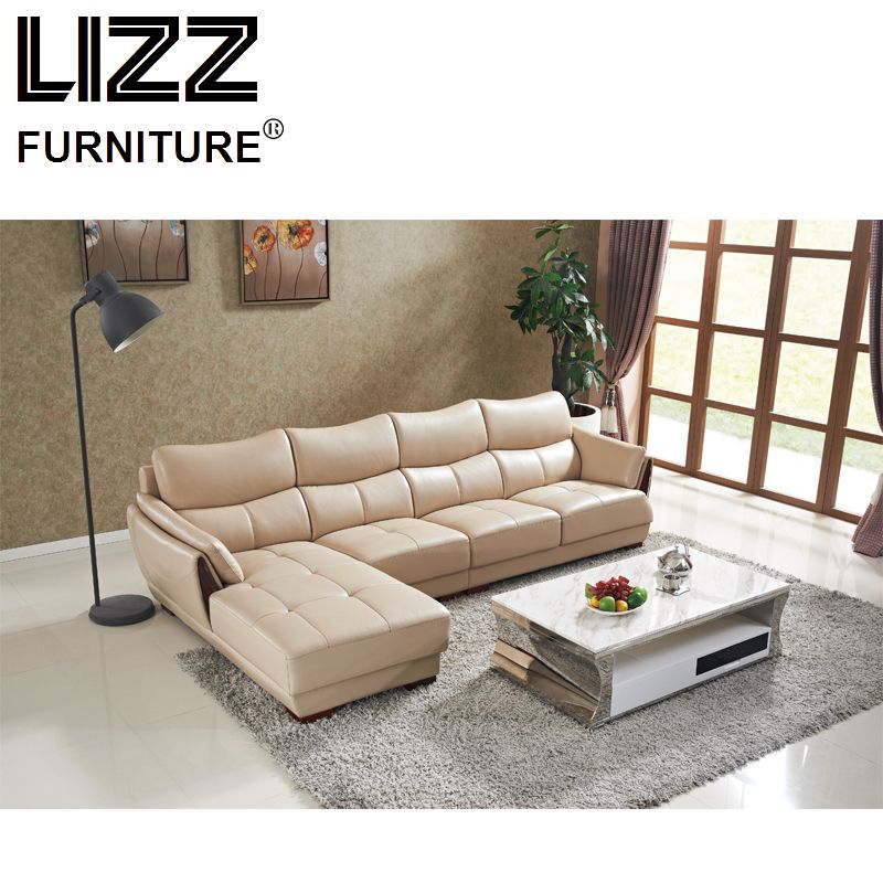 Living Room Furniture Modern Italian Leather Sofa