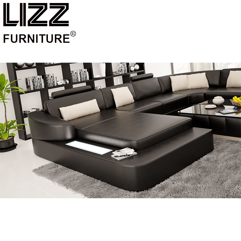 China Luxury Leisure Leather Sofa for Living Room