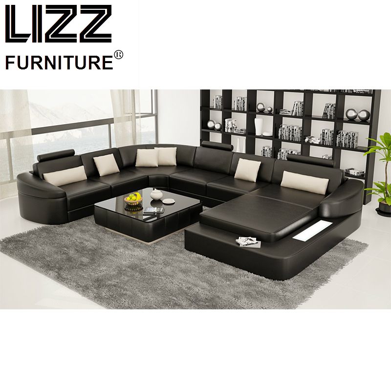 China Luxury Leisure Leather Sofa for Living Room