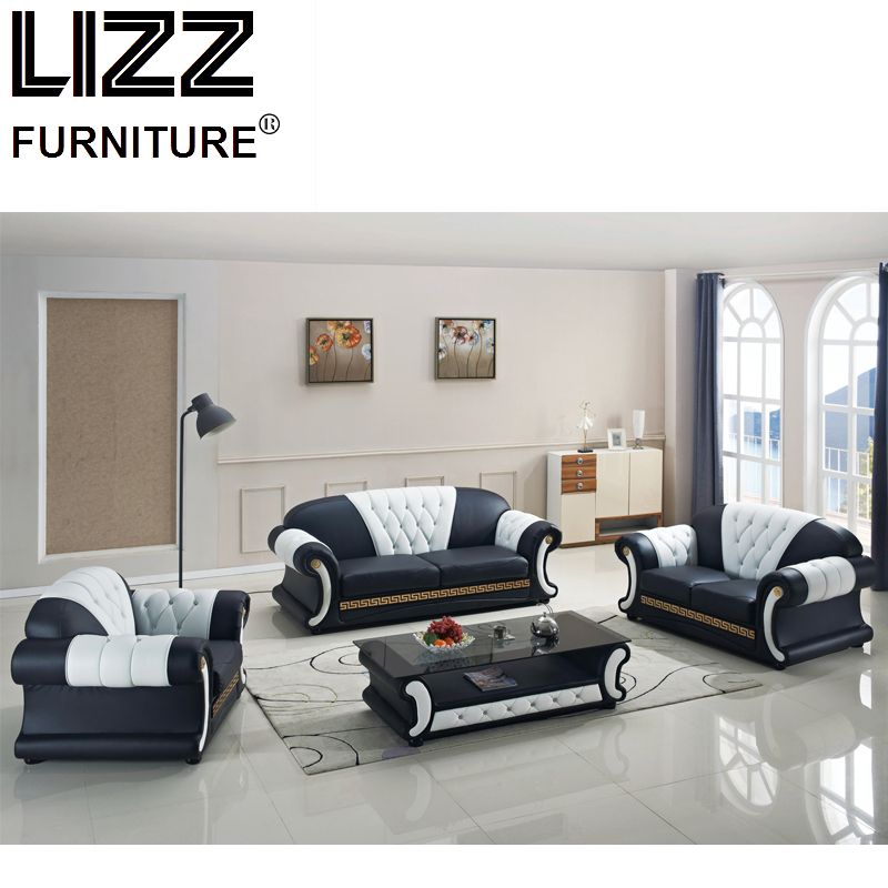 Modern Living Room Sectional Sofa Leather Sofa